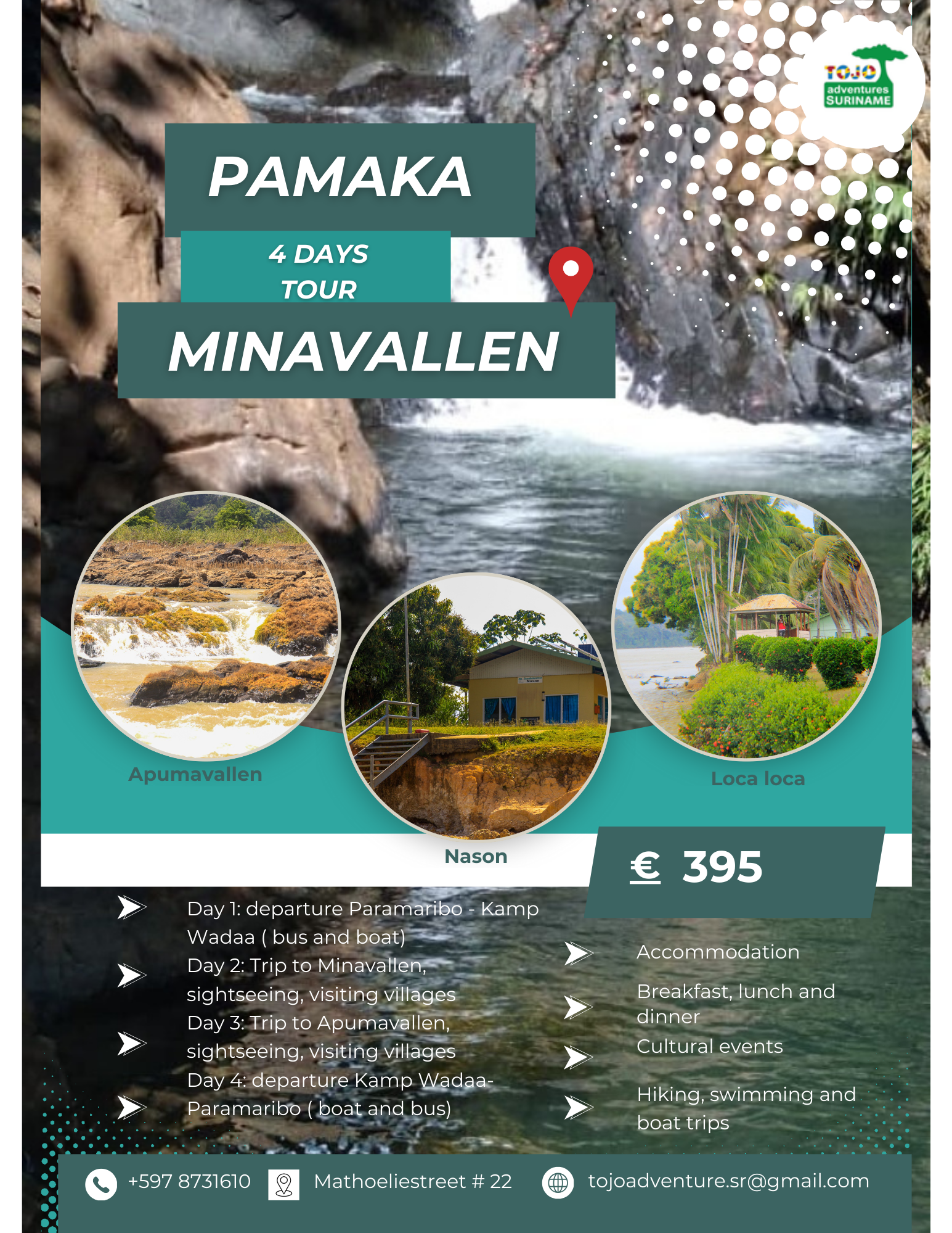 Blue & Green Adventurous Travel Exploration Flyer